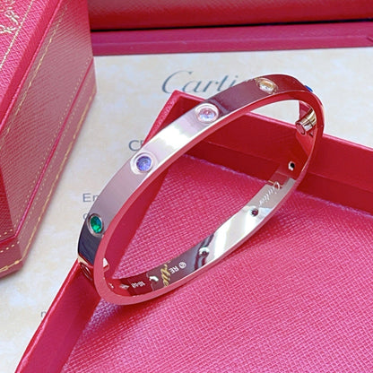 [AuraJewelry]2026 RAINBOW LOVE BRACELET 6.1MM  10 DIAMONDS