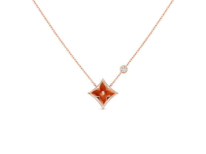 ¡®AuraJewelry¡¯STAR NECKLACE PINK GOLD 1 DIAMOND