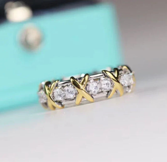 [AuraJewelry]Classic Gold Diamond Ring