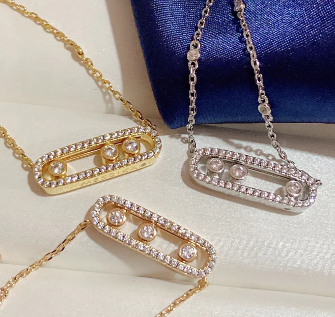 [AuraJewelry] MK MOVE FULL DIAMOND NECKLACE