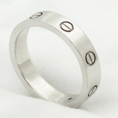 ¡®AuraJewelry¡¯LOVE RING 4MM 1 DIAMOND SILVER