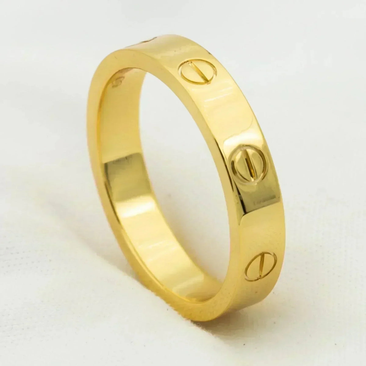 ¡®AuraJewelry¡¯LOVE RING 4MM 1 DIAMOND GOLD