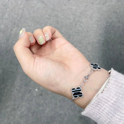 [AuraJewelry]New  CLOVER 5 MOTIF PULSAR STONE BRACELET COLLECTION