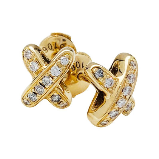 ¡®AuraJewelry¡¯JEUX DE GOLD DIAMOND EARRINGS