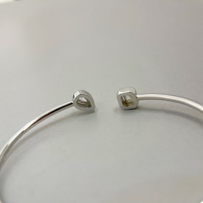 [AuraJewelry]JONC FLEX MY TWIN TOI & MOI SILVER DIAMOND BRACELET