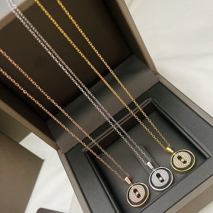 [AuraJewelry]LUCKY MOVER PM PAVED NECKLACE