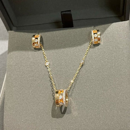 [AuraJewelry]CHAIN MOVE ROMANE PEDAND NECKLACE