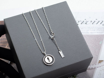 [AuraJewelry]LUCKY MOVE PM NECKLACE SILVER DIAMOND