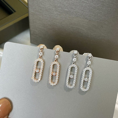 [AuraJewelry]DORMEUSES MOVE UNO DIAMOND EARRINGS