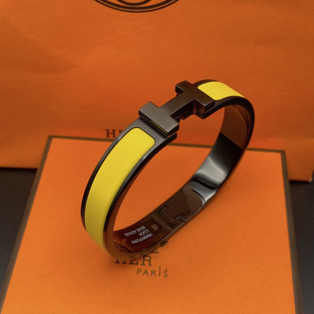 ¡®AuraJewelry¡¯CLIC HM SO BLACK YELLOW BRACELET