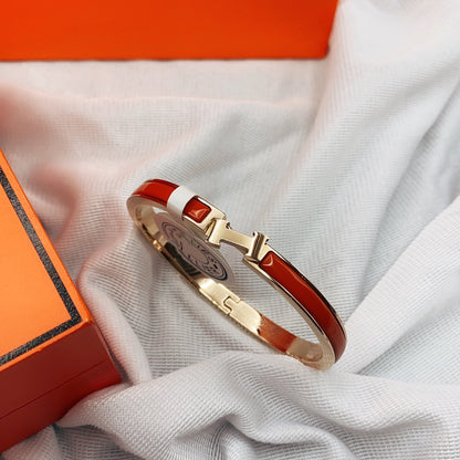 ¡®AuraJewelry¡¯CLASSIC HM CLIC RED 8MM ENAMEL BRACELET