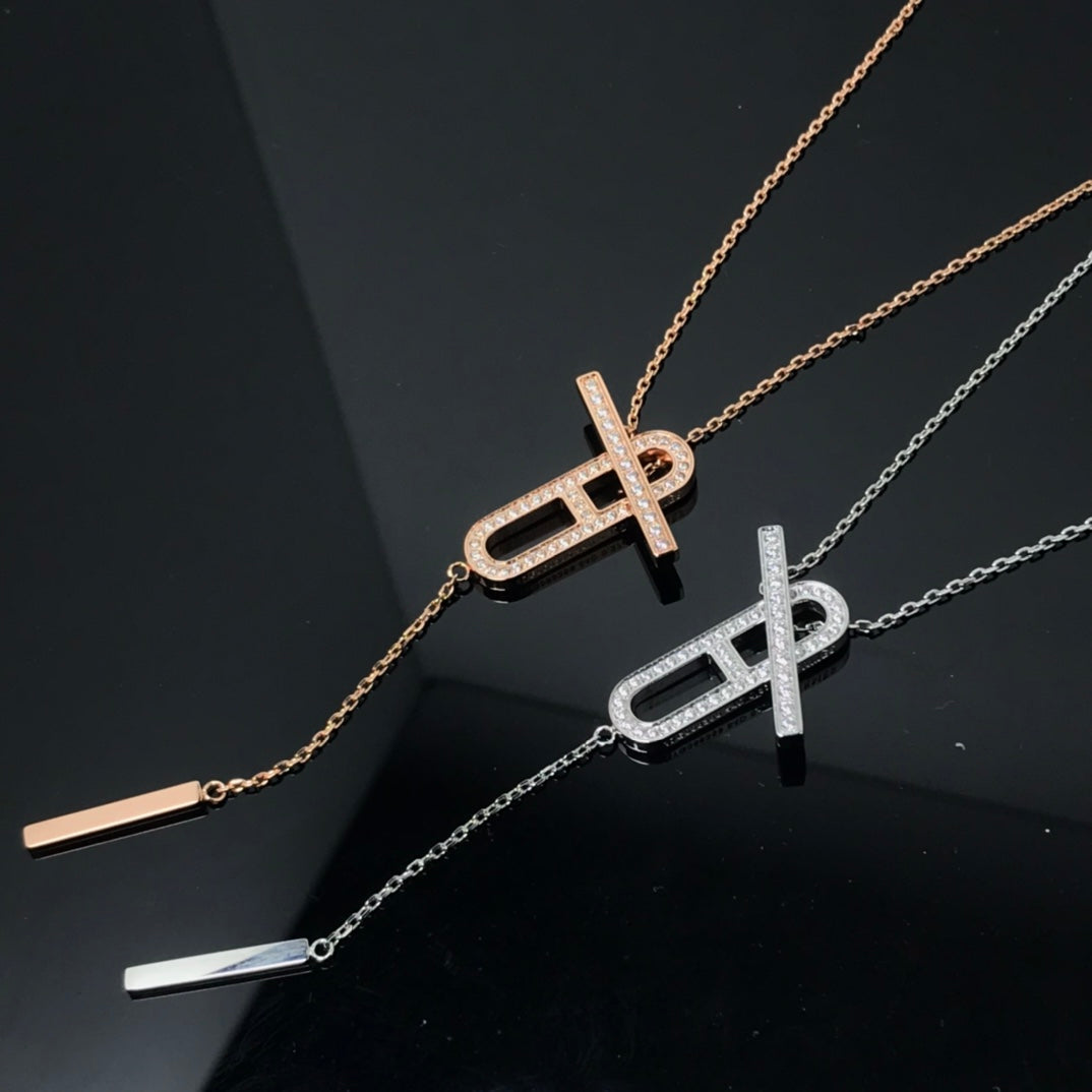 ¡®AuraJewelry¡¯HM NECKLACE PLATINUM ROSE GOLD DIAMOND