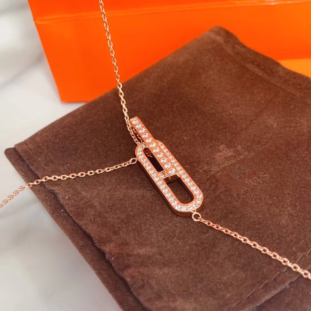 ¡®AuraJewelry¡¯HM NECKLACE PLATINUM ROSE GOLD DIAMOND