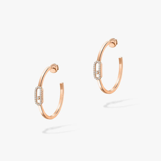 [AuraJewelry]CREOLES MOVE UNO PM DIAMOND EARRINGS