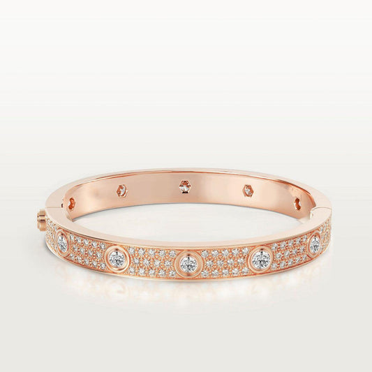 ¡®AuraJewelry¡¯LOVE BRACELET 6.1MM DIAMOND-PAVED 10 BIG DIAMONDS