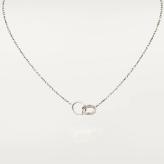 ¡®AuraJewelry¡¯LOVE NECKLACE PINK GOLD AND SILVER