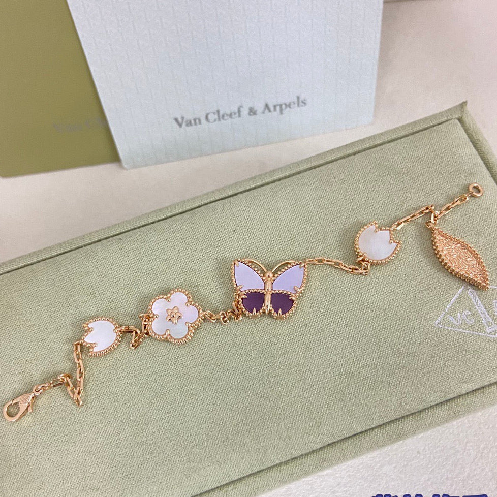 [AuraJewelry]26 NEW CLOVER LUCKY LIGHT PURPLE SET
