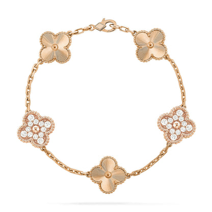 [AuraJewelry]New  CLOVER 5 MOTIF LASER BRACELET COLLECTION