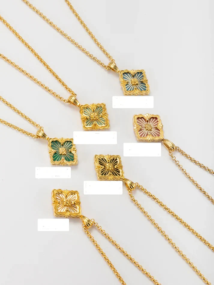[AuraJewelry] B.C.L SMALL SIZE ENAMEL NECKLACE£¨Various colors)
