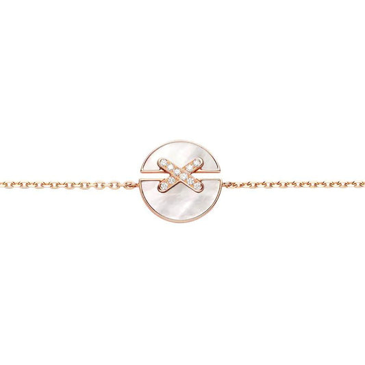¡®AuraJewelry¡¯JEUX DE BRACELET MOP PINK GOLD DIAMONDS
