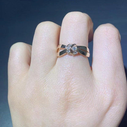 ¡®AuraJewelry¡¯LIENS RING PINK GOLD DIAMOND