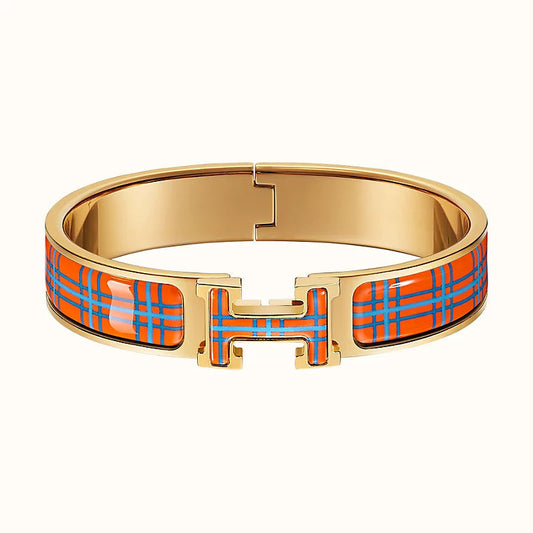 ¡®AuraJewelry¡¯H TARTAN BRACELET 12MM