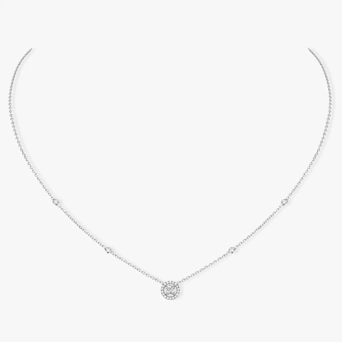 [AuraJewelry]Diamond Necklace 0,20ct Brilliant Shape Joy
