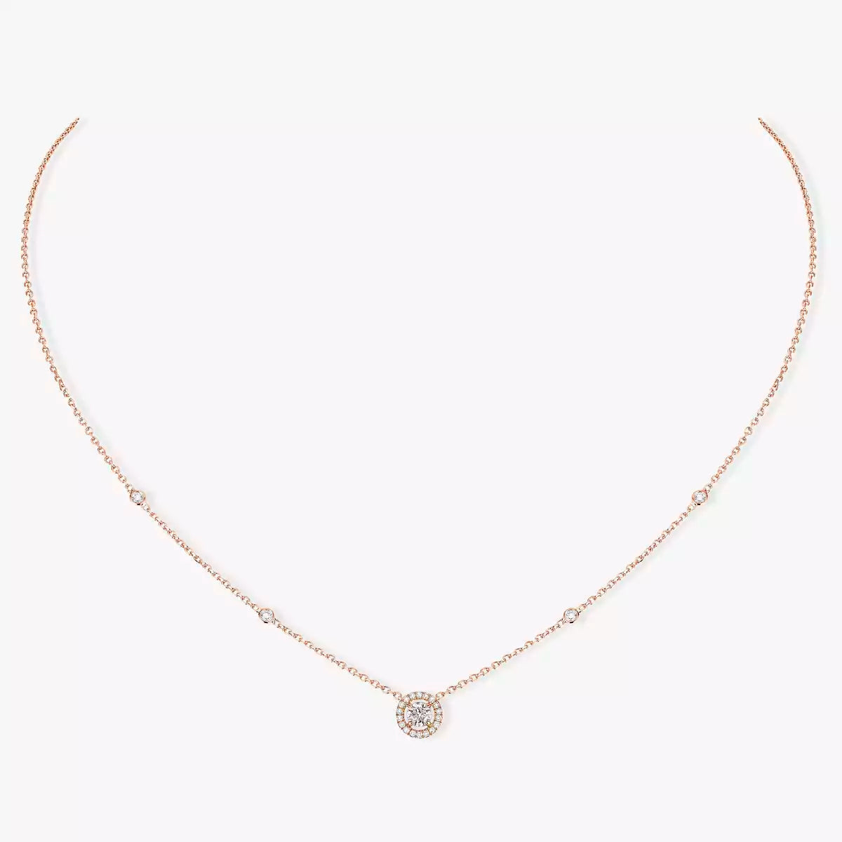 [AuraJewelry]Diamond Necklace 0,20ct Brilliant Shape Joy
