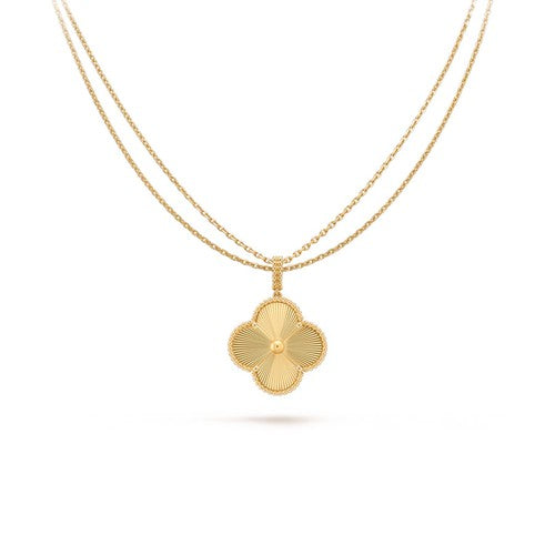 ¡®AuraJewelry¡¯CLOVER 25MM PEDANT NECKLACE GOLD