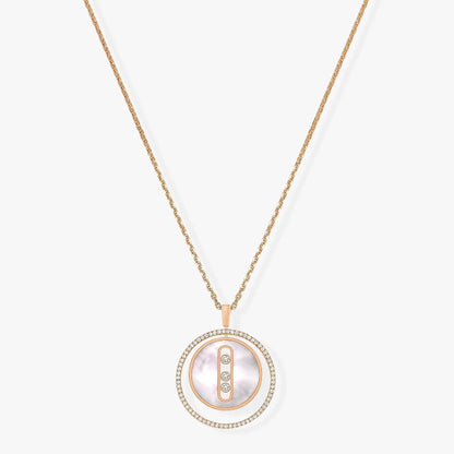 [AuraJewelry]LUCKY MOVE MM NACRE BLANCHE DIAMOND NECKLACE