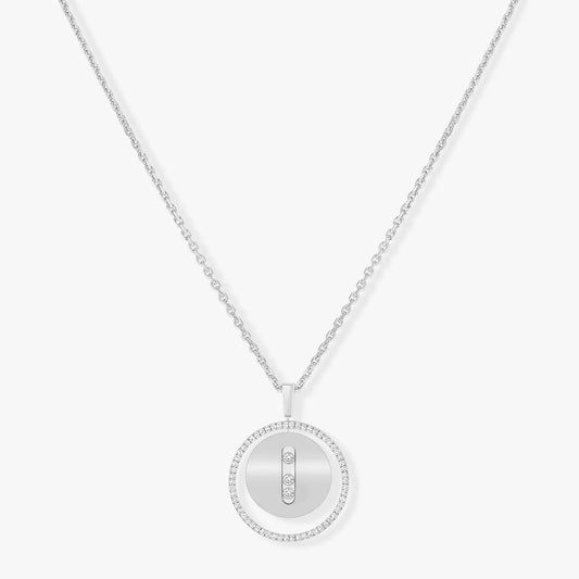 [AuraJewelry]LUCKY MOVE MM SILVER DIAMOND NECKLACE