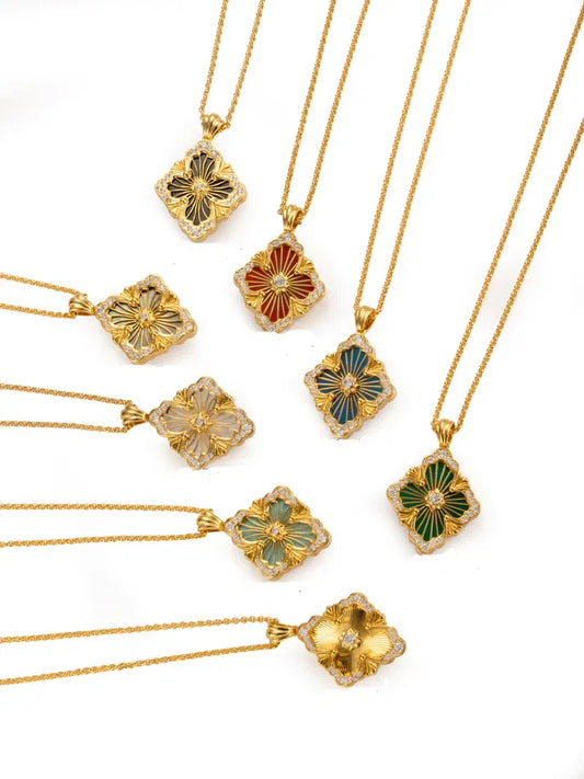 [AuraJewelry] B.C.L BIG SIZE ENAMEL NECKLACE£¨Various