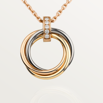 ¡®AuraJewelry¡¯TRINITY NECKLACE GOLD  DIAMONDS