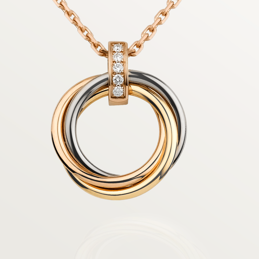 ¡®AuraJewelry¡¯TRINITY NECKLACE GOLD  DIAMONDS