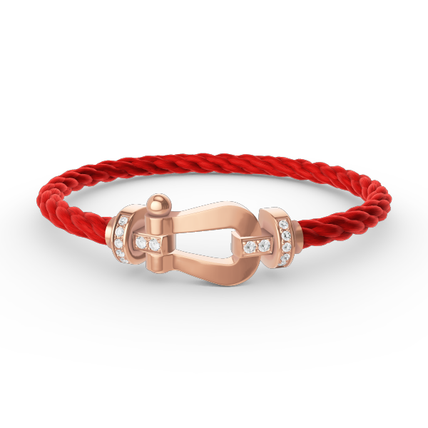 ¡®AuraJewelry¡¯FORCE LARGE HORSESHOE HALF DIAMOND BRACELET ROSE GOLD