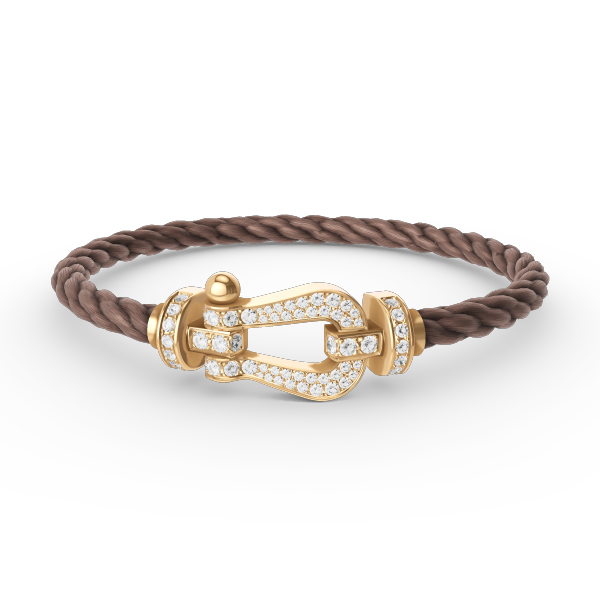 ¡®AuraJewelry¡¯FORCE LARGE HORSESHOE FULL DIAMOND BRACELET GOLD