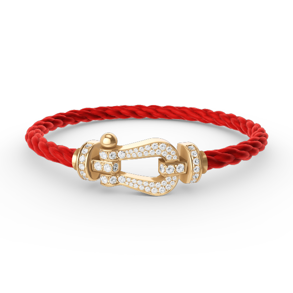 ¡®AuraJewelry¡¯FORCE LARGE HORSESHOE FULL DIAMOND BRACELET GOLD
