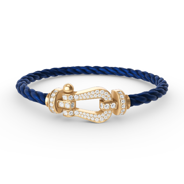 ¡®AuraJewelry¡¯FORCE LARGE HORSESHOE FULL DIAMOND BRACELET GOLD