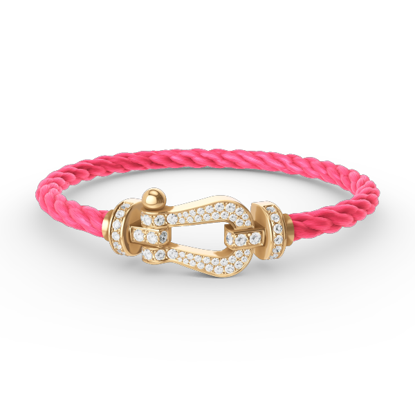 ¡®AuraJewelry¡¯FORCE LARGE HORSESHOE FULL DIAMOND BRACELET GOLD