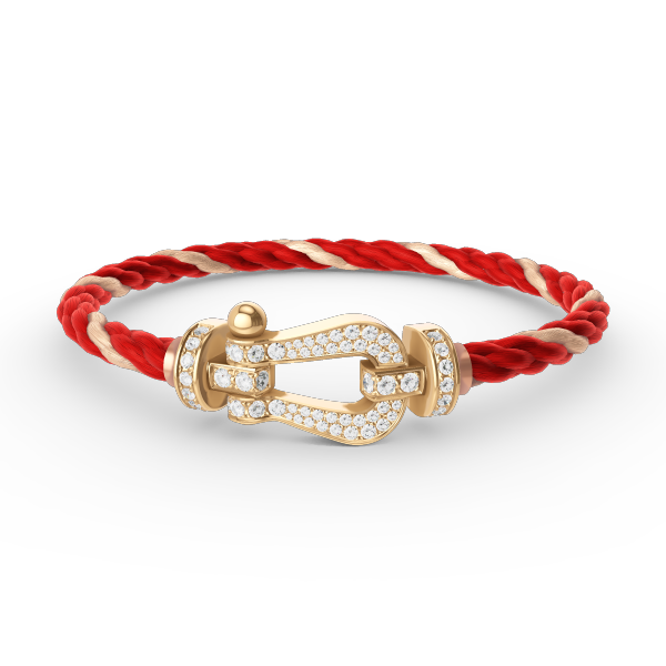 ¡®AuraJewelry¡¯FORCE LARGE HORSESHOE FULL DIAMOND BRACELET GOLD