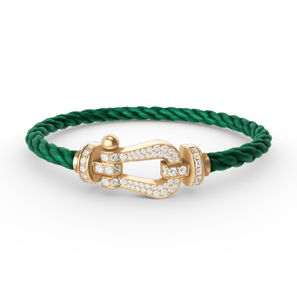 ¡®AuraJewelry¡¯FORCE LARGE HORSESHOE FULL DIAMOND BRACELET GOLD