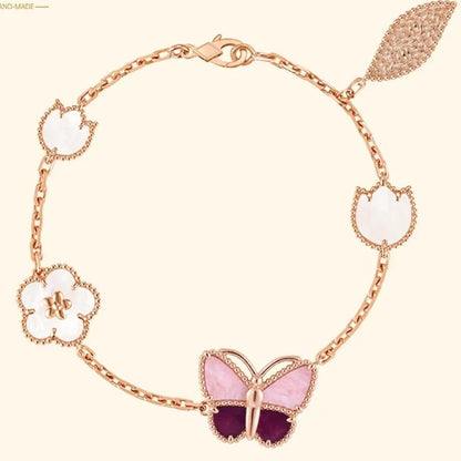 [AuraJewelry]26 NEW CLOVER LUCKY LIGHT PURPLE SET