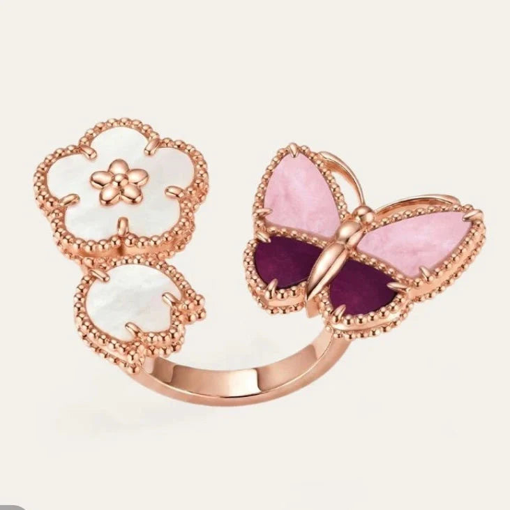 [AuraJewelry]26 NEW CLOVER LUCKY LIGHT PURPLE SET