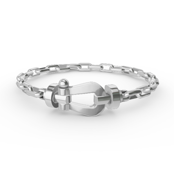 ¡®AuraJewelry¡¯FORCE LARGE HORSESHOE CLASP  METAL BRACELET