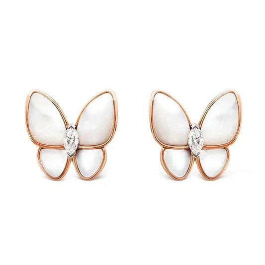 ¡®AuraJewelry¡¯BUTTERFLY MOP DIAMOND EARRINGS