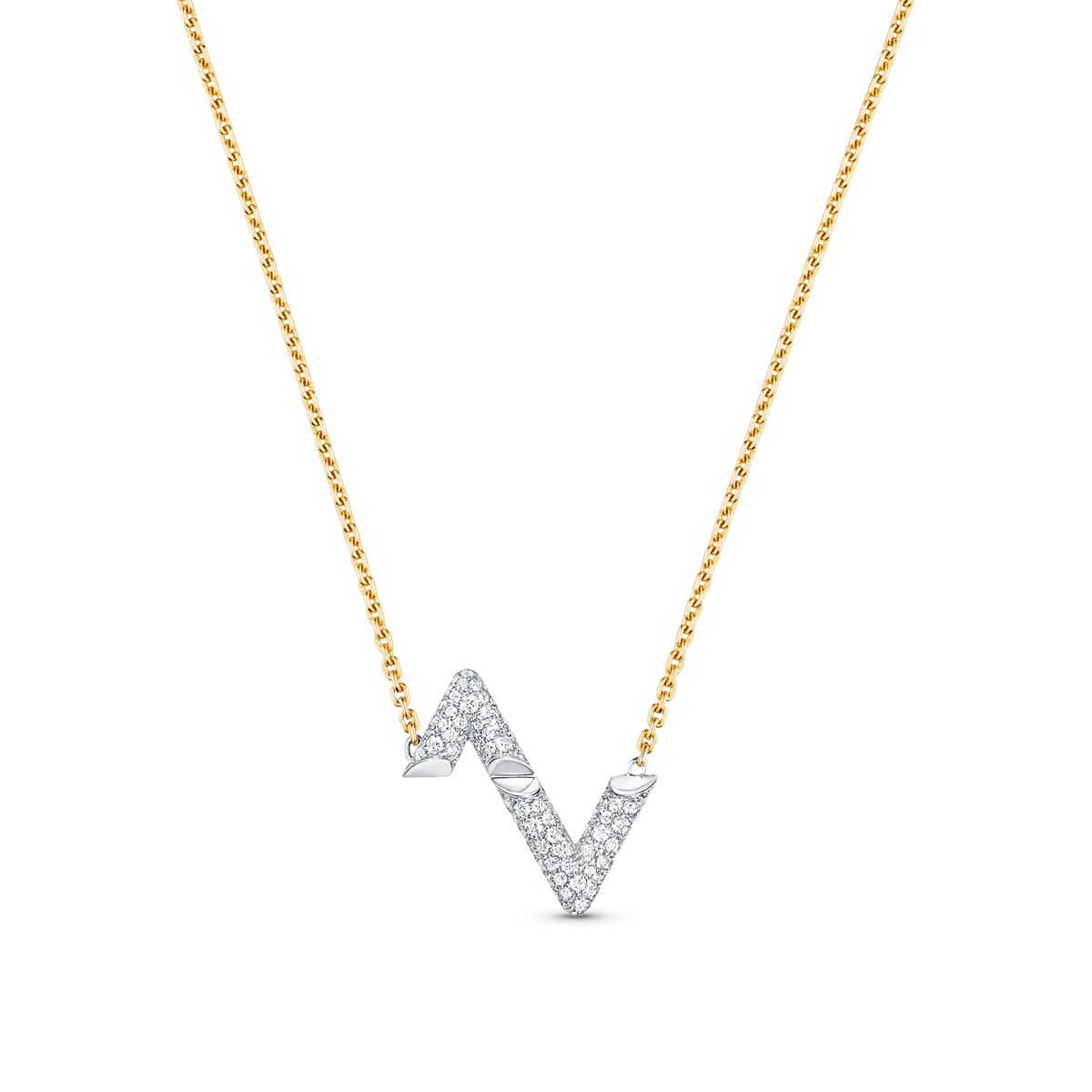 ¡®AuraJewelry¡¯VOLT SILVER DIAMOND PEDANT NECKLACE