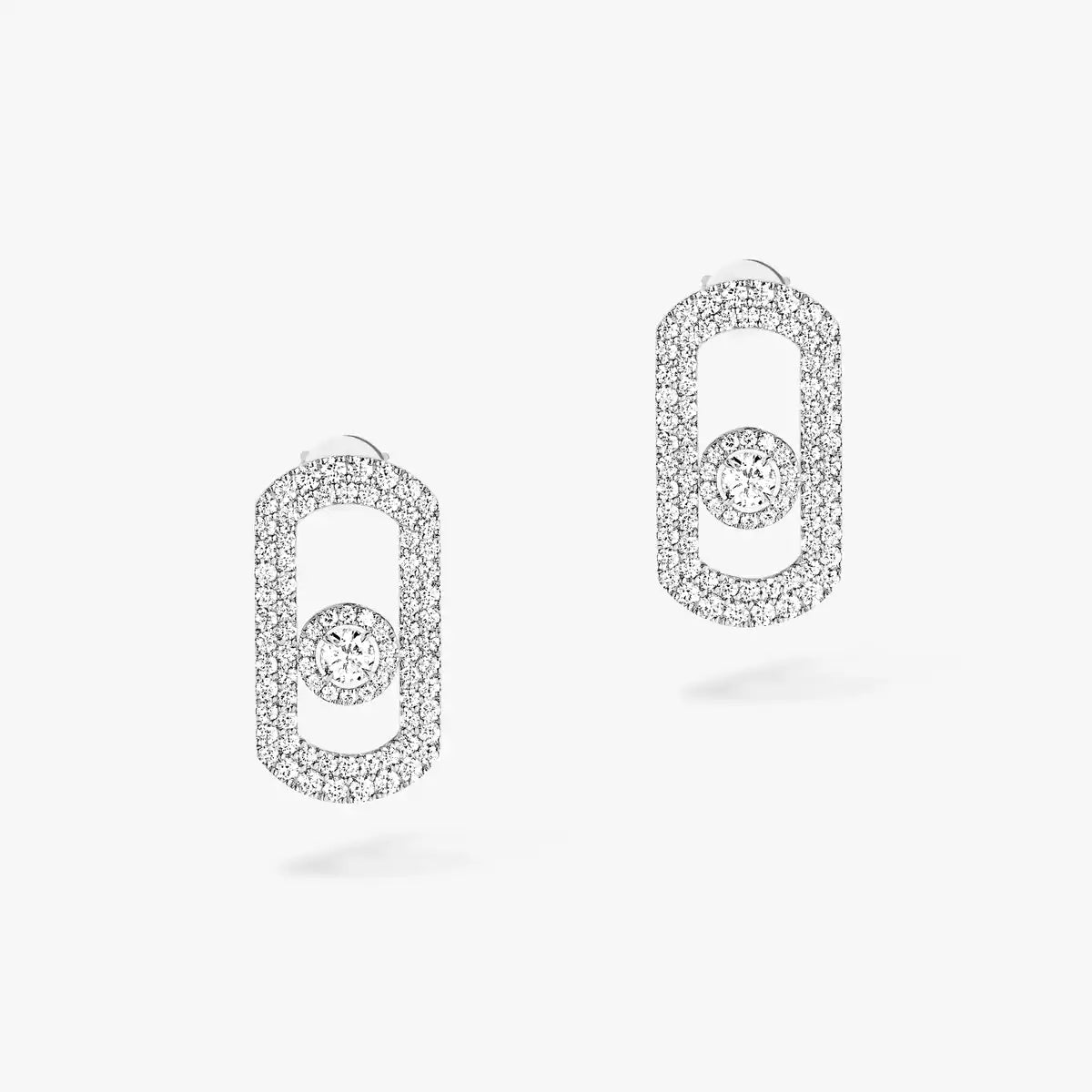 [AuraJewelry]So Move Pave_-Set Diamond Earrings in Silver