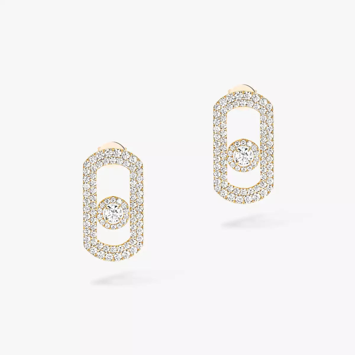 [AuraJewelry]So Move Pave_-Set Diamond Earrings in Silver