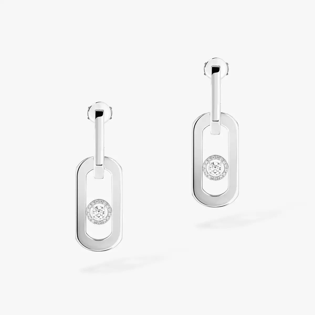 [AuraJewelry]So Move XL Diamond Pendant Earrings