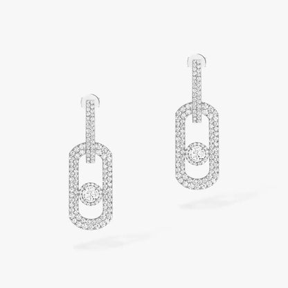 [AuraJewelry]So Move XL Pave_-Set Diamond Pendant Earrings